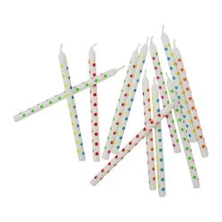 Budget 😉 12 Packs: 12 ct. (144 total) Polka Dot 🎂 Birthday Candles by Celebrate It™ 😀