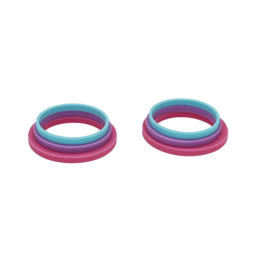 Budget ๐ 6 Pack: Fondant Silicone Rolling Pin Guide Ring Set by Celebrate It® ๐ 2 Budget ๐ 6 Pack: Fondant Silicone Rolling Pin Guide Ring Set by Celebrate It® ๐ - Image 2