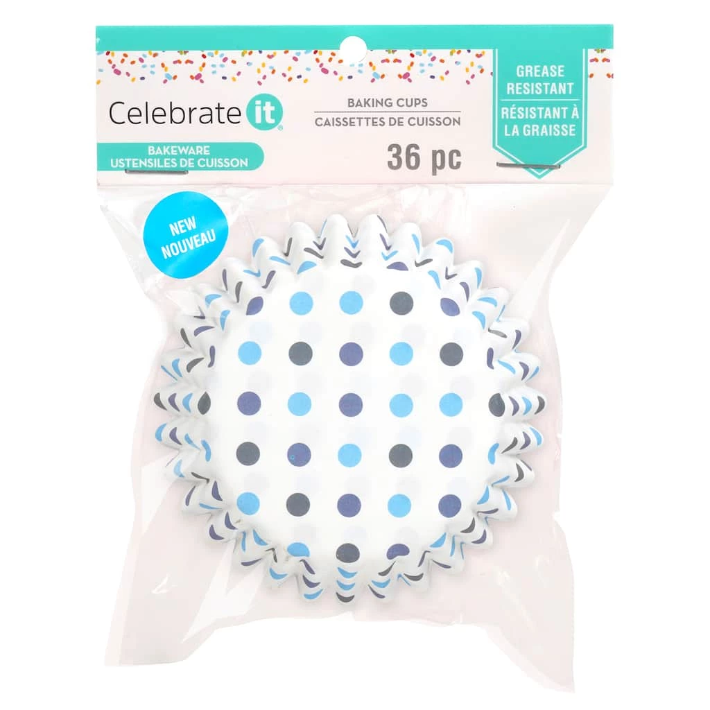 Best Sale ๐ 12 Packs: 36 ct. (432 total) Multi Blue Polka Dot Grease Resistant Baking Cups by Celebrate It® ๐ 1 Best Sale ๐ 12 Packs: 36 ct. (432 total) Multi Blue Polka Dot Grease Resistant Baking Cups by Celebrate It® ๐