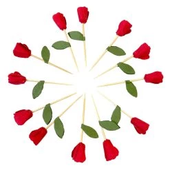 New 🔔 12 Packs: 12 ct. (144 total) Red Rose Toppers by Celebrate It® ❤️ -Celebrate It Sales Shop 10664930 4 1