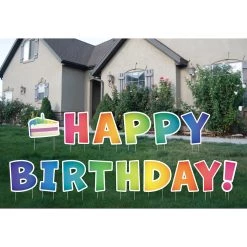 Deals ⌛ Rainbow Happy 🎂 Birthday Yard Sign by Celebrate It™ 💯 -Celebrate It Sales Shop 10665835 3