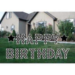 Cheapest 👏 4 Pack: Polka Dot Happy 🥳 Birthday Yard Sign by Celebrate It™ ⌛ -Celebrate It Sales Shop 10665845 3 1