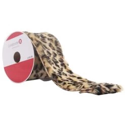 Buy 🛒 3.5" Faux Fur Wired Leopard by Celebrate It™ ❄ Christmas 🔔
