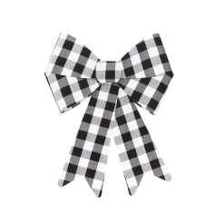 Coupon 🎁 18" White & Black Plaid Bow by Celebrate It™ 💯