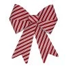 Outlet 🥰 18" Red & White Glitter 🍬 Candy Cane Stripe Bow by Celebrate It™ 🔔 Christmas 😀