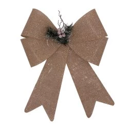 Brand new 🔔 18" Burlap Bow with Pine Embellishment by Celebrate It™ 🎄 Christmas ⌛