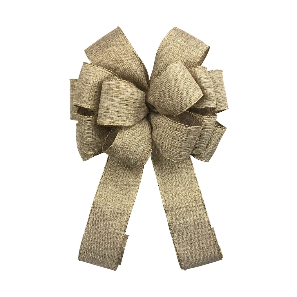 Best Sale ✨ 20.5" Natural Woven Tree Topper Bow by Celebrate It™ 🎄 Christmas 🎉 2 Best Sale ✨ 20.5" Natural Woven Tree Topper Bow by Celebrate It™ 🎄 Christmas 🎉 - Image 2