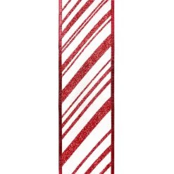 Budget ✨ 20.5" 🍬 Candy Cane Stripe Tree Topper Bow by Celebrate It™ ❄ Christmas 🛒 -Celebrate It Sales Shop 10669923 3