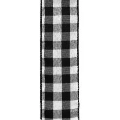 Wholesale 🔥 Black & White Buffalo Check Décor Bow by Celebrate It™ 🤩 -Celebrate It Sales Shop 10669929 3