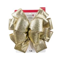 Brand new 🔥 20.5" Gold Glitter Tree Topper Bow by Celebrate It™ 🎁 Christmas 😉
