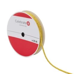 Top 10 🔔 1/8" Metallic Twisted Cord Ribbon by Celebrate It™ 🎅 Christmas ⌛