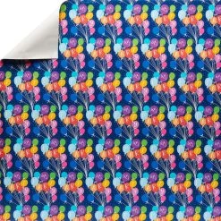 Outlet 🤩 Blue Let's Party Balloons Gift Wrap by Celebrate It™ 👍