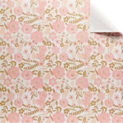 Outlet 😀 Pink & White Floral Gift Wrap by Celebrate It™ 🥰