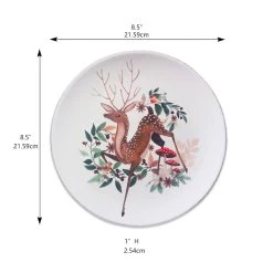 Top 10 🥰 8.5" Deer Ceramic Plate by Celebrate It™ 🎄 Christmas 🧨 -Celebrate It Sales Shop 10676993 3