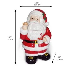 Best deal 🎉 10" Santa Ceramic Cookie Jar by Celebrate It® 🎅 Christmas 😉 -Celebrate It Sales Shop 10676994 3