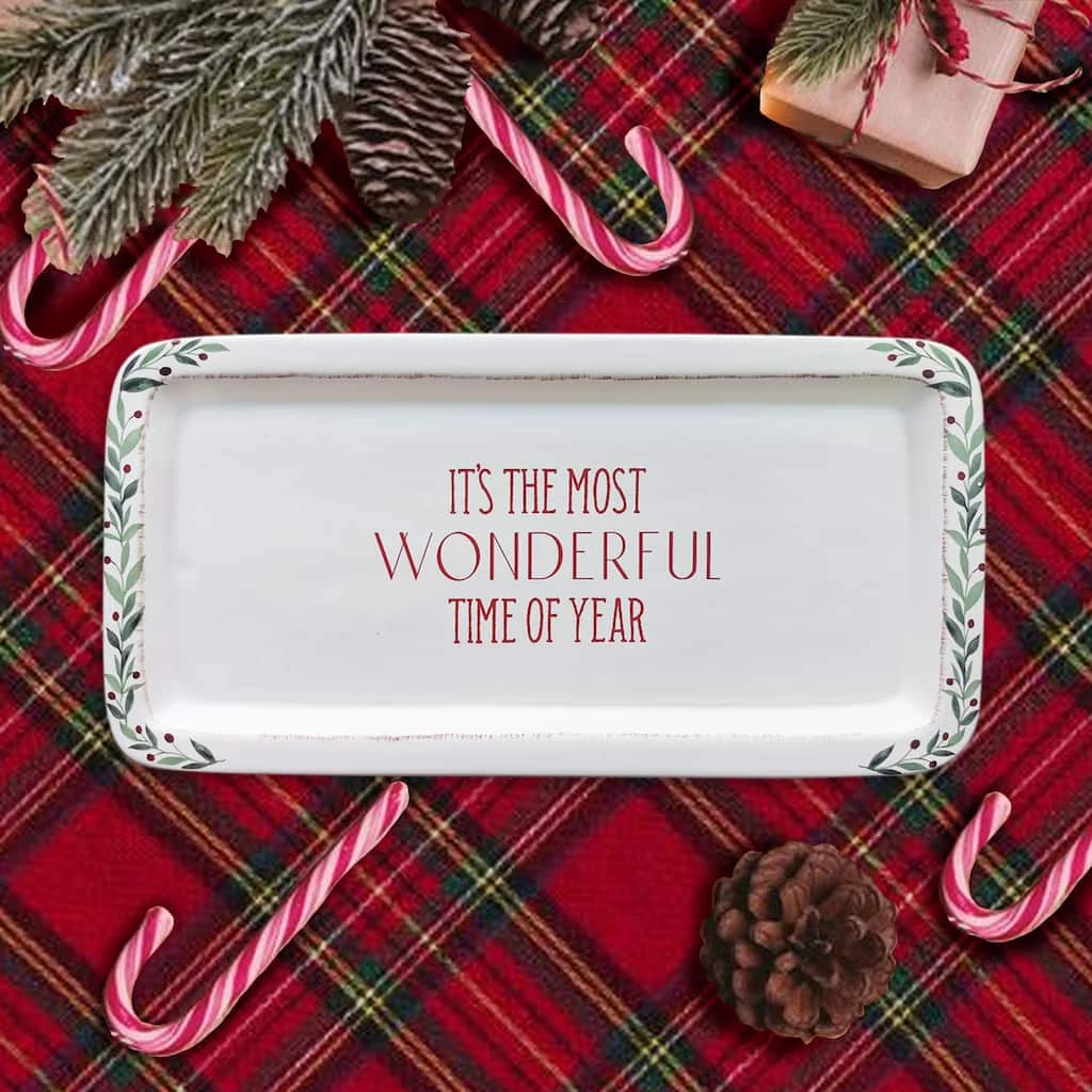 Deals 🥰 14" Most Wonderful Time Ceramic Party Platter by Celebrate It™ 🎄 Christmas 🎉 2 Deals 🥰 14" Most Wonderful Time Ceramic Party Platter by Celebrate It™ 🎄 Christmas 🎉 - Image 2
