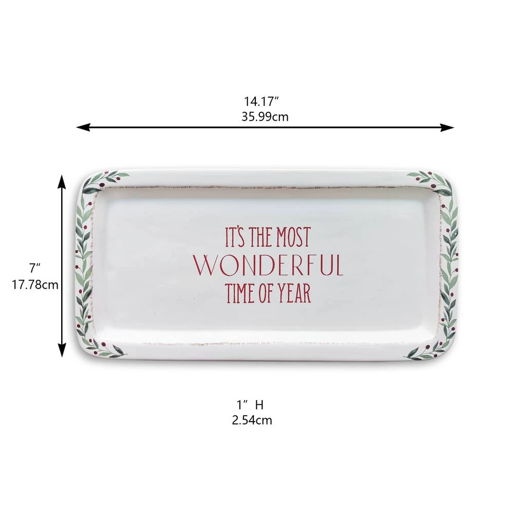 Deals 🥰 14" Most Wonderful Time Ceramic Party Platter by Celebrate It™ 🎄 Christmas 🎉 3 Deals 🥰 14" Most Wonderful Time Ceramic Party Platter by Celebrate It™ 🎄 Christmas 🎉 - Image 3