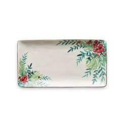 Cheap 💯 14" Leaf & Berry Ceramic Party Platter by Celebrate It™ 🎁 Christmas 🥰