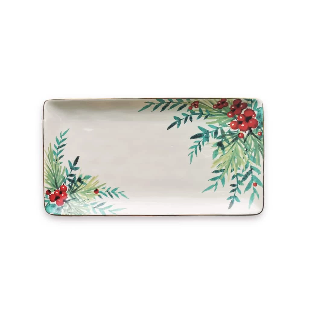 Cheap 💯 14" Leaf & Berry Ceramic Party Platter by Celebrate It™ 🎁 Christmas 🥰 1 Cheap 💯 14" Leaf & Berry Ceramic Party Platter by Celebrate It™ 🎁 Christmas 🥰