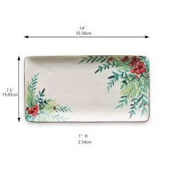 Cheap 💯 14" Leaf & Berry Ceramic Party Platter by Celebrate It™ 🎁 Christmas 🥰 5 Cheap 💯 14" Leaf & Berry Ceramic Party Platter by Celebrate It™ 🎁 Christmas 🥰 -Celebrate It Sales Shop 10676998 3