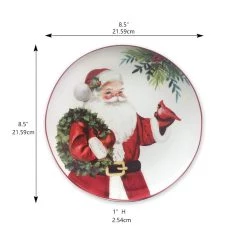 Top 10 🔥 8.5" Santa Ceramic Plate by Celebrate It® 🎄 Christmas 🥰 -Celebrate It Sales Shop 10677014 3
