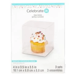 Promo 😀 Clear Acetate Treat Boxes by Celebrate It®, 3ct. 🔥