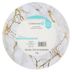 Cheapest 🔔 12 Packs: 3 ct. (36 total) 10" Gold Marble Cake Boards by Celebrate It® 😉 -Celebrate It Sales Shop 10685247 3 1
