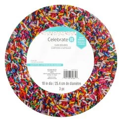 Discount 🥰 12 Packs: 3 ct. (36 total) 10" Sprinkle Cake Boards by Celebrate It® ⌛ -Celebrate It Sales Shop 10685248 1 1