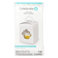 Promo 🔔 White Cupcake Treat Boxes by Celebrate It®, 5ct. 💯