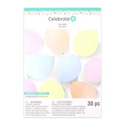 Buy 😉 12 Packs: 30 ct. (360 total) 12" Pastel Rainbow Balloons by Celebrate It™ 🌞 Summer 😉