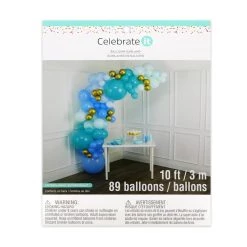 Hot Sale 👏 6 Pack: 10ft. Blue & Gold Balloon Garland Kit by Celebrate It™ ⭐