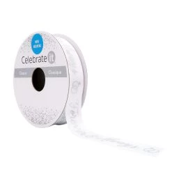 Discount 😀 5/8'' x 7yd. Satin Foil Forever Ribbon by Celebrate It® 🎉