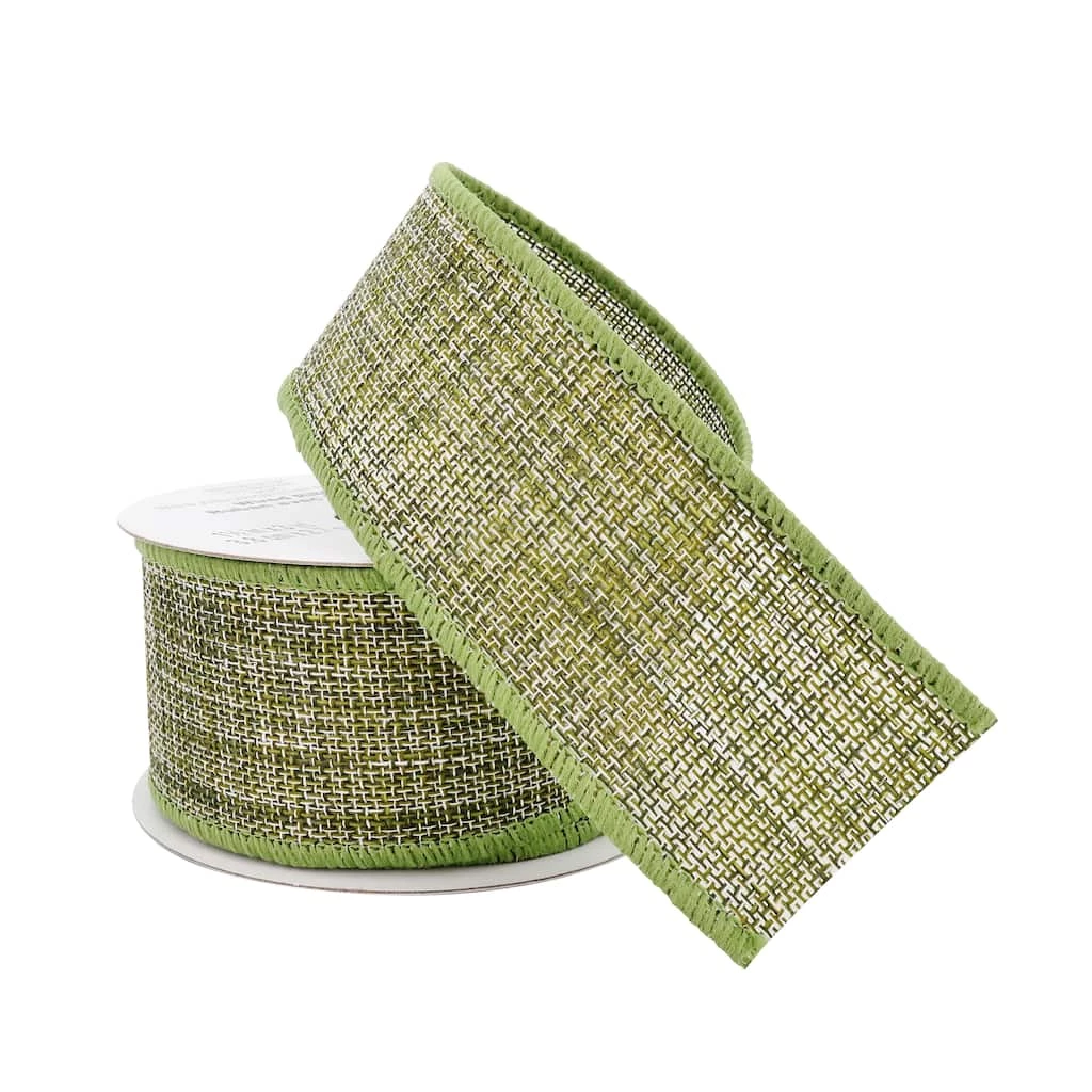 Discount ๐ 1.5'' x 3yd. Wired Woven Ribbon by Celebrate It® ๐ 2 Discount ๐ 1.5'' x 3yd. Wired Woven Ribbon by Celebrate It® ๐ - Image 2