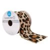 Cheapest 🧨 2.5'' x 3yd. Faux Burlap Wired Cheetah Ribbon by Celebrate It® ⭐