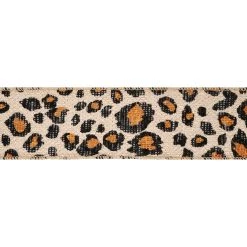 Coupon 👍 12 Pack: 2.5'' x 3yd. Faux Burlap Wired Cheetah Ribbon by Celebrate It® ✔️ 5 Coupon 👍 12 Pack: 2.5'' x 3yd. Faux Burlap Wired Cheetah Ribbon by Celebrate It® ✔️ -Celebrate It Sales Shop 10689908 3 1