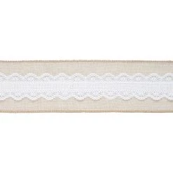 Best reviews of 🎁 12 Pack: 2.5" x 2yd. Faux Linen & Lace Wired Ribbon by Celebrate It™ ⌛ -Celebrate It Sales Shop 10689917 3 1