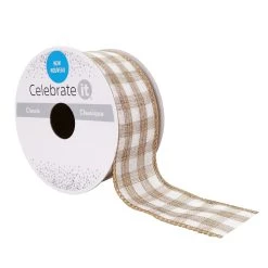Best reviews of 🌟 1.5" x 3yd. Wired Gingham Ribbon by Celebrate It™ 🔔