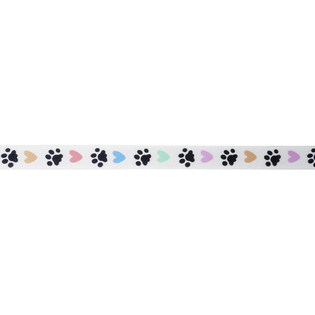 Promo 🎁 12 Pack: 5/8" x 7yd. Grosgrain Paw Print Ribbon by Celebrate It™ 👍 3 Promo 🎁 12 Pack: 5/8" x 7yd. Grosgrain Paw Print Ribbon by Celebrate It™ 👍 - Image 3