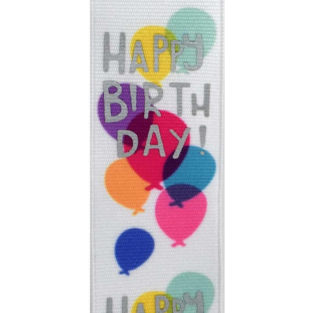 Brand new ❤️ 1.5" x 3yd. Grosgrain Wired Happy 🥳 Birthday Ribbon by Celebrate It® 🎉 3 Brand new ❤️ 1.5" x 3yd. Grosgrain Wired Happy 🥳 Birthday Ribbon by Celebrate It® 🎉 - Image 3