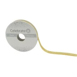 Promo 🧨 3/8'' x 7yd. Glitter Satin Ribbon by Celebrate It® 😀