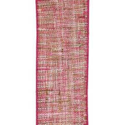 Promo ⌛ 1.5" x 3yd. Faux Cotton Wired Ribbon by Celebrate It® 🎉 -Celebrate It Sales Shop 10690013 3