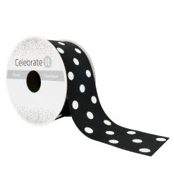 Best deal 👍 1.5" x 3yd. Grosgrain Polka Dot Ribbon by Celebrate It® 🎉