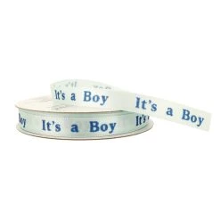 Cheap 🧨 12 Pack: 3/8" x 7yd. Satin It's a Boy Ribbon by Celebrate It® 👏 -Celebrate It Sales Shop 10690029 2 1