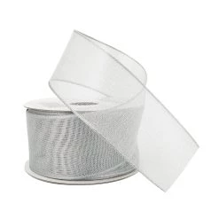Budget ❤️ 1.5" x 3yd. Metallic Sheer Wired Ribbon by Celebrate It™ 🎉 -Celebrate It Sales Shop 10690160 2