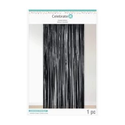 Hot Sale ⌛ Black Fringe Curtain by Celebrate It™ 🛒