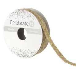 Top 10 ✨ 7/16" x 5yd. Metallic Jute Ribbon by Celebrate It® 🛒