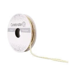 Best Pirce ✔️ 1/8" x 5yd. Metallic Sheer Wired Ribbon by Celebrate It® 👍