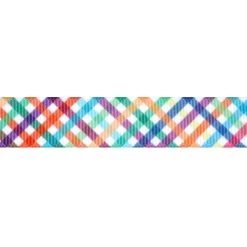 Discount 👍 5/8'' x 7 yd. Rainbow Plaid Ribbon by Celebrate It® 🛒 -Celebrate It Sales Shop 10691899 3