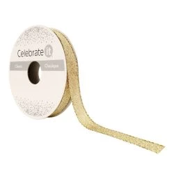Deals 😉 3/8" x 7yd. Metallic & Sheer Ribbon by Celebrate It™ ⌛