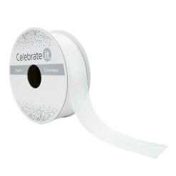 Coupon 🤩 7/8" x 5yd. Metallic Sheer Ribbon by Celebrate It™ ⭐